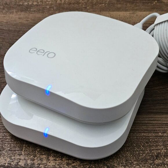(Set of 2) Amazon Eero Pro Mesh Wifi Router/Extender (2nd gen) B010001 - Picture 5 of 5
